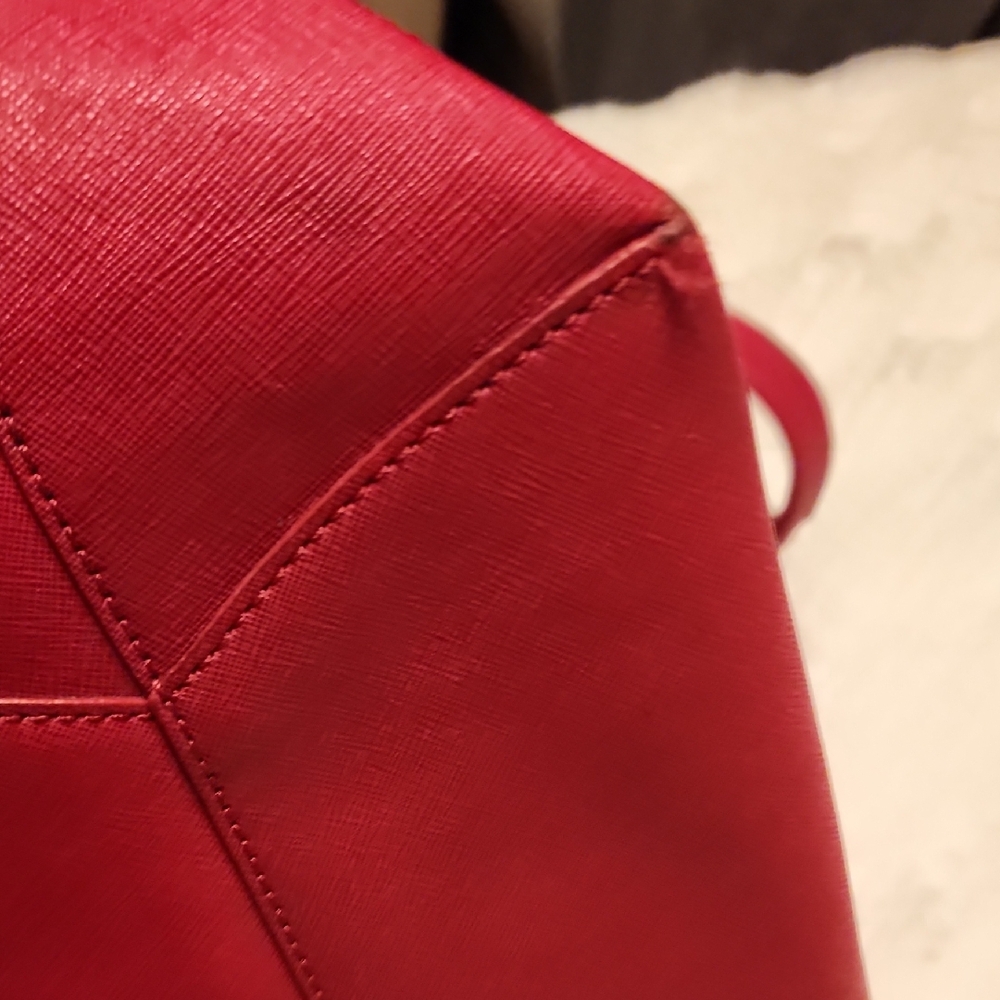 DKNY Cherry Red Women's Tote - Picture 15 of 16